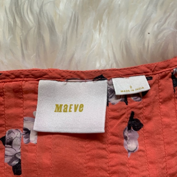 Anthropologie Maeve Flutter Maya Floral Blouse-S2 - Picture 5 of 12